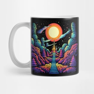 Stairway to Heaven - Psychedelic Castle Art Mug